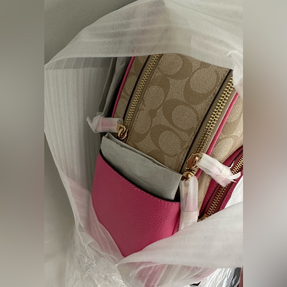 NWT Coach Court Backpack In Signature Canvas— “Barbie” Pink - Picture 7 of 7